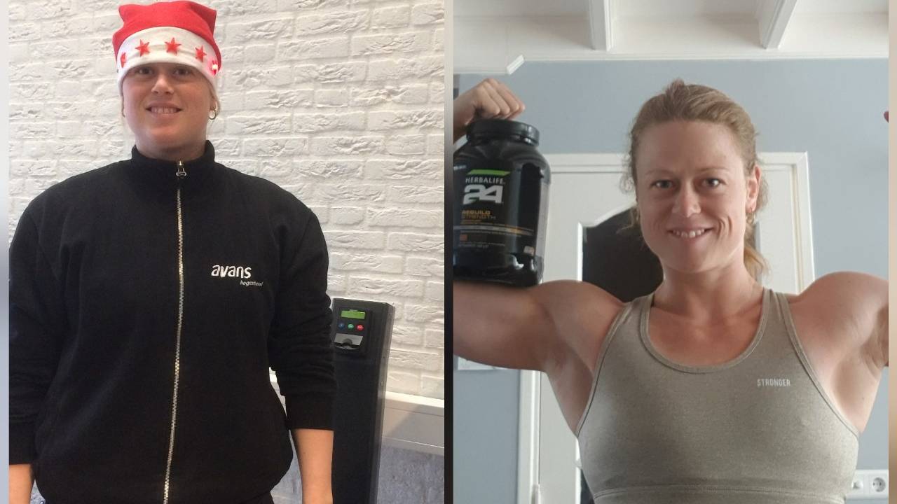 De transformatie die Nathalie onderging (Foto: Nathalie Broeders).