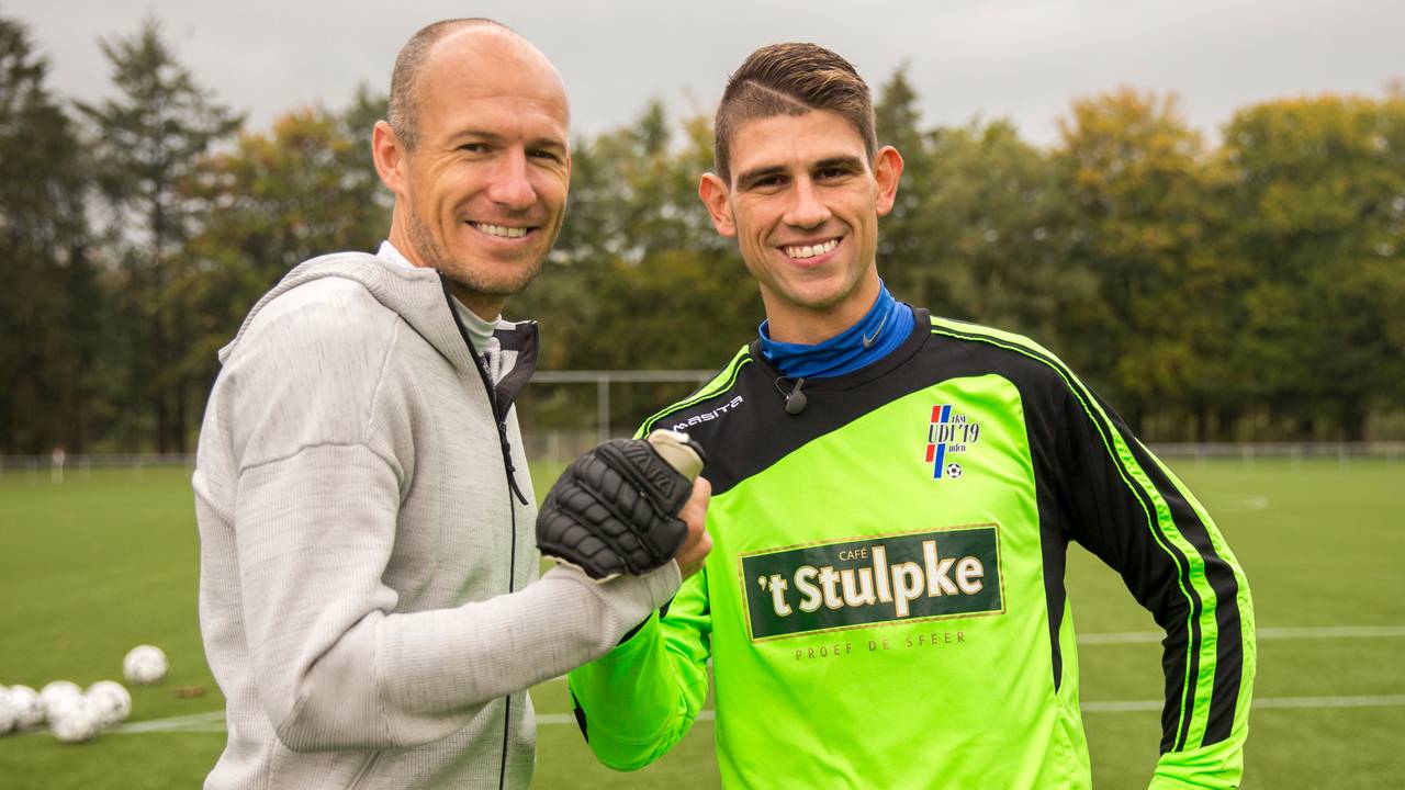 Bernd en Arjen Robben (foto: Bart Weerdenburg)