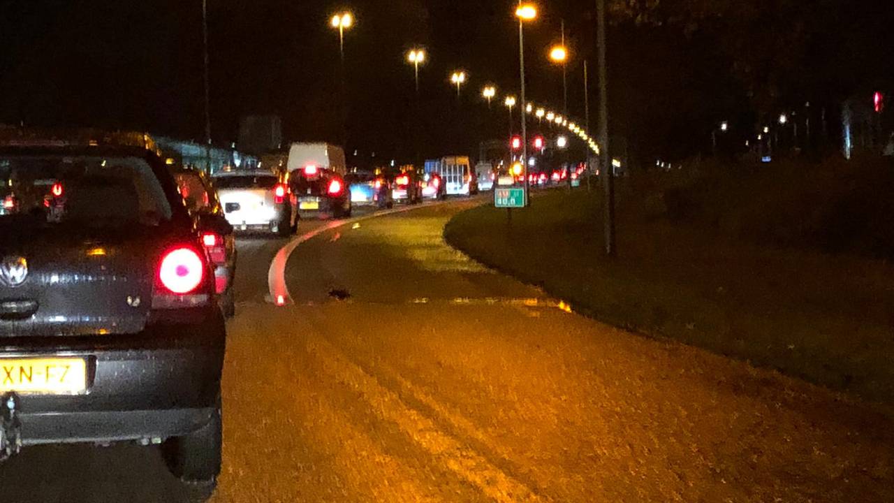 Geduld hebben in de file op de A58. (Archieffoto: Frances Vermeeren)