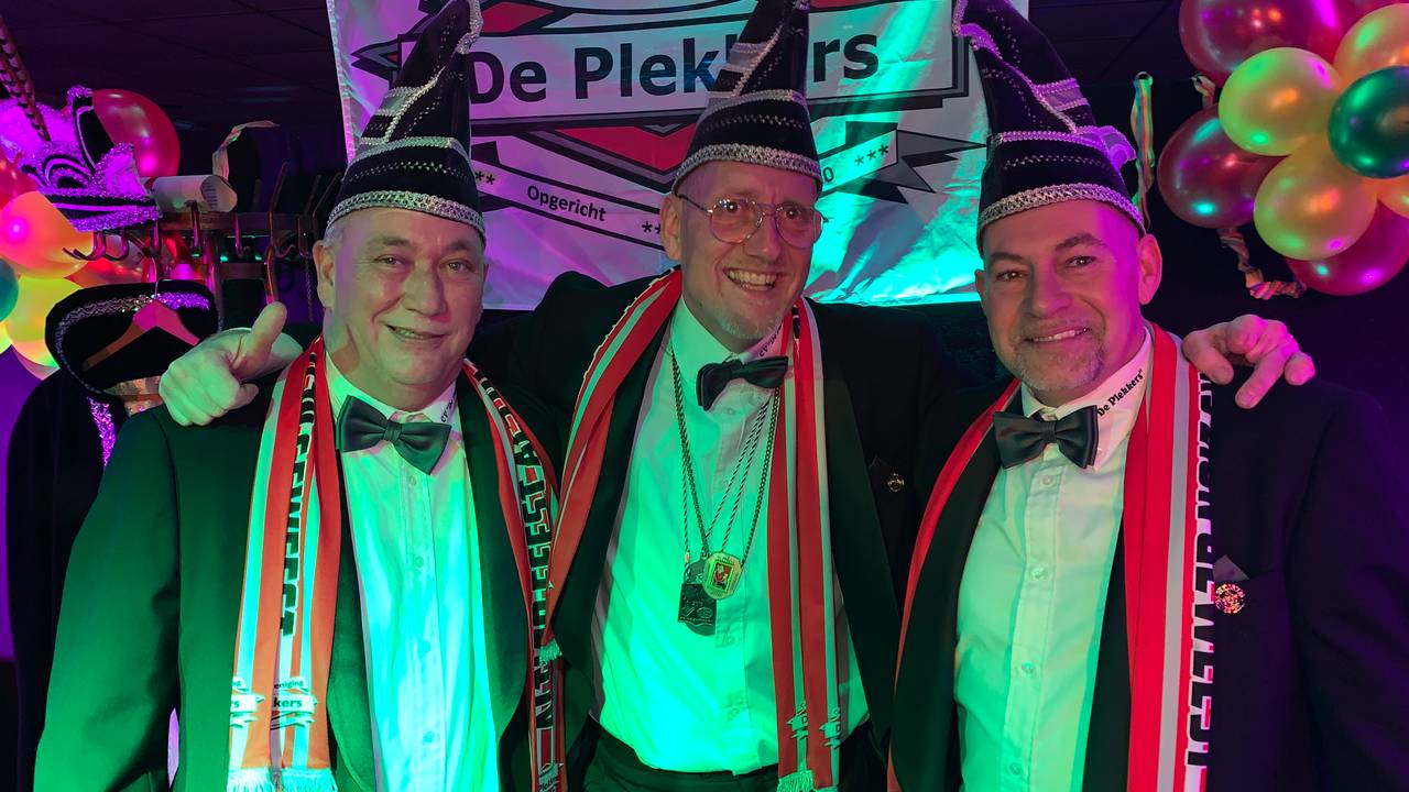 Vlnr: John Hoebergen, Henri Diekmann (stagebegeleider) en Marco Douven