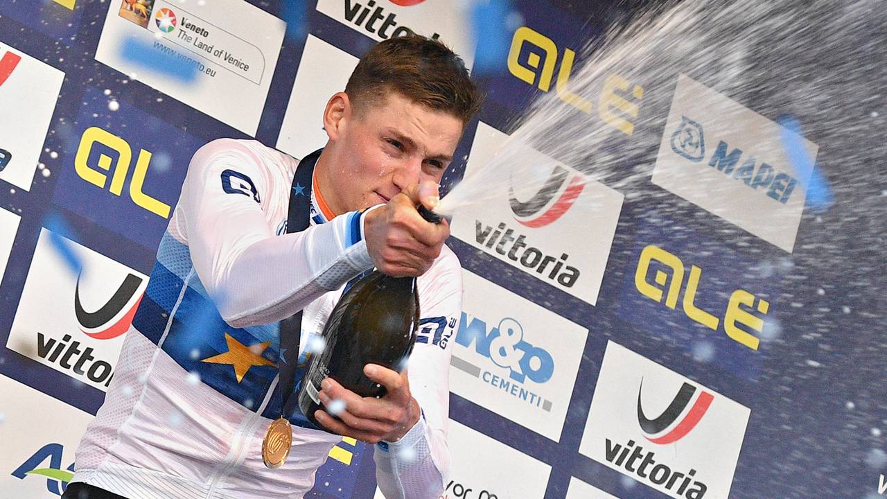 Mathieu van der Poel veroverde voor de derde keer op rij de Europese titel in het veld. (Foto: Hollandse hoogte Sport)
