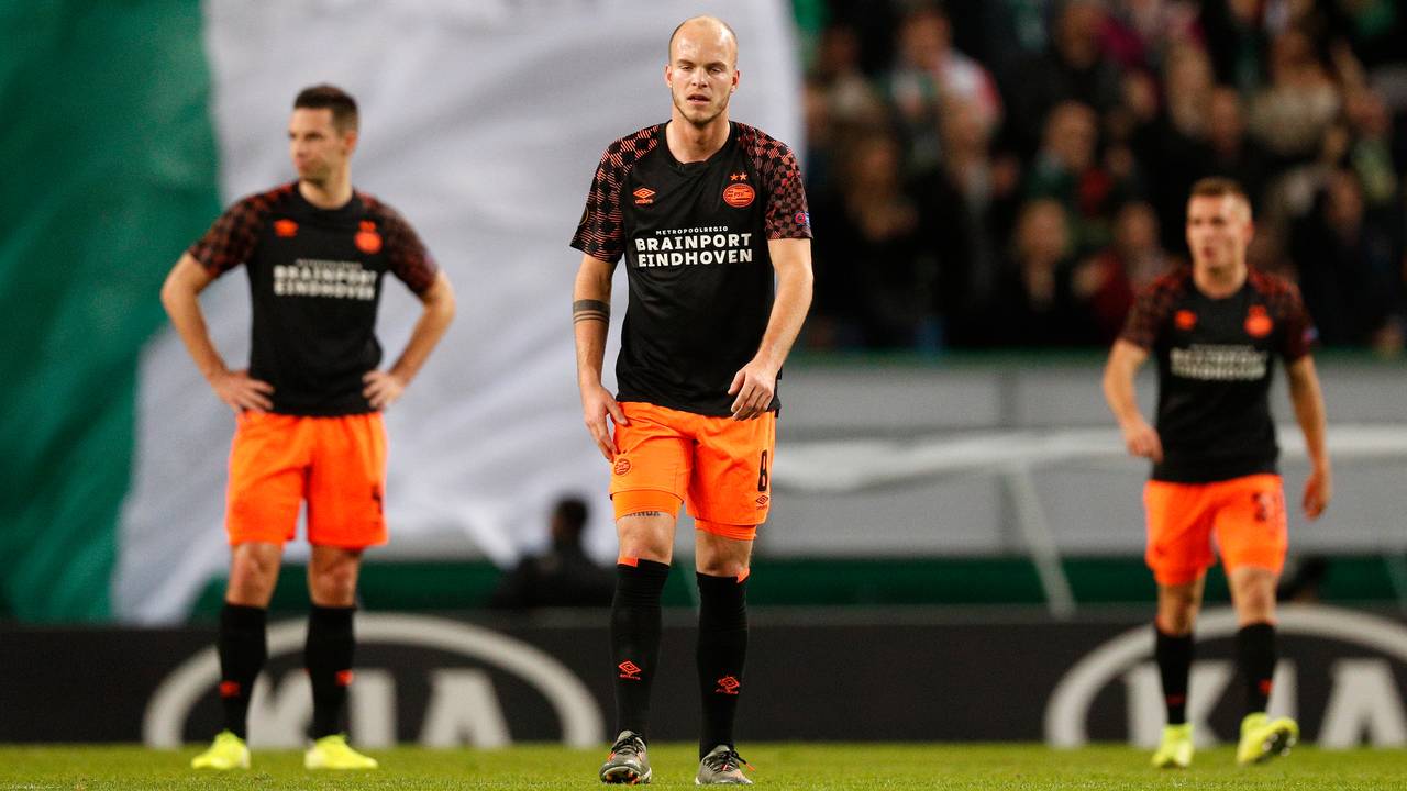 Teleurstelling bij Viergever, Hendrix en Sadilek. (Foto: Hollandse Hoogte)