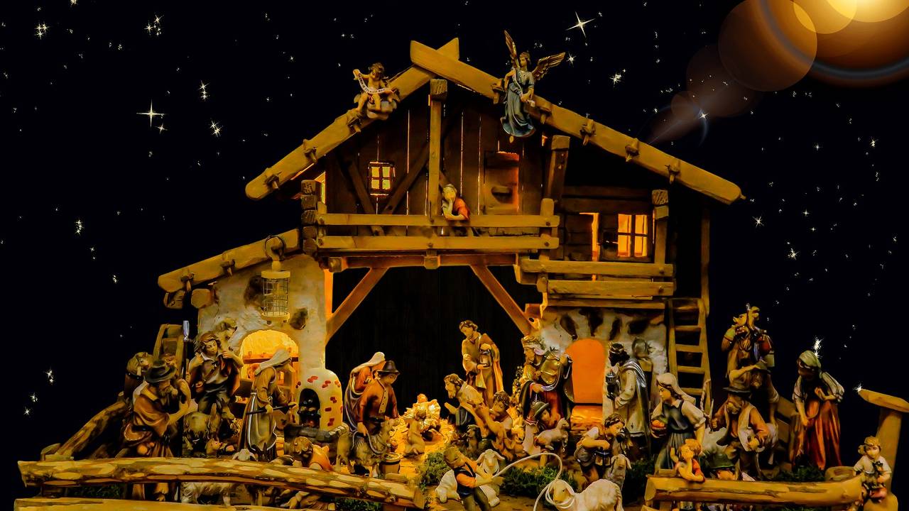 Een kerststal. (Foto: Pixabay)