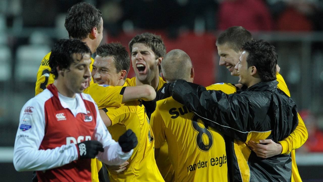 NAC won in 2009 bij AZ (foto: HollandseHoogte).