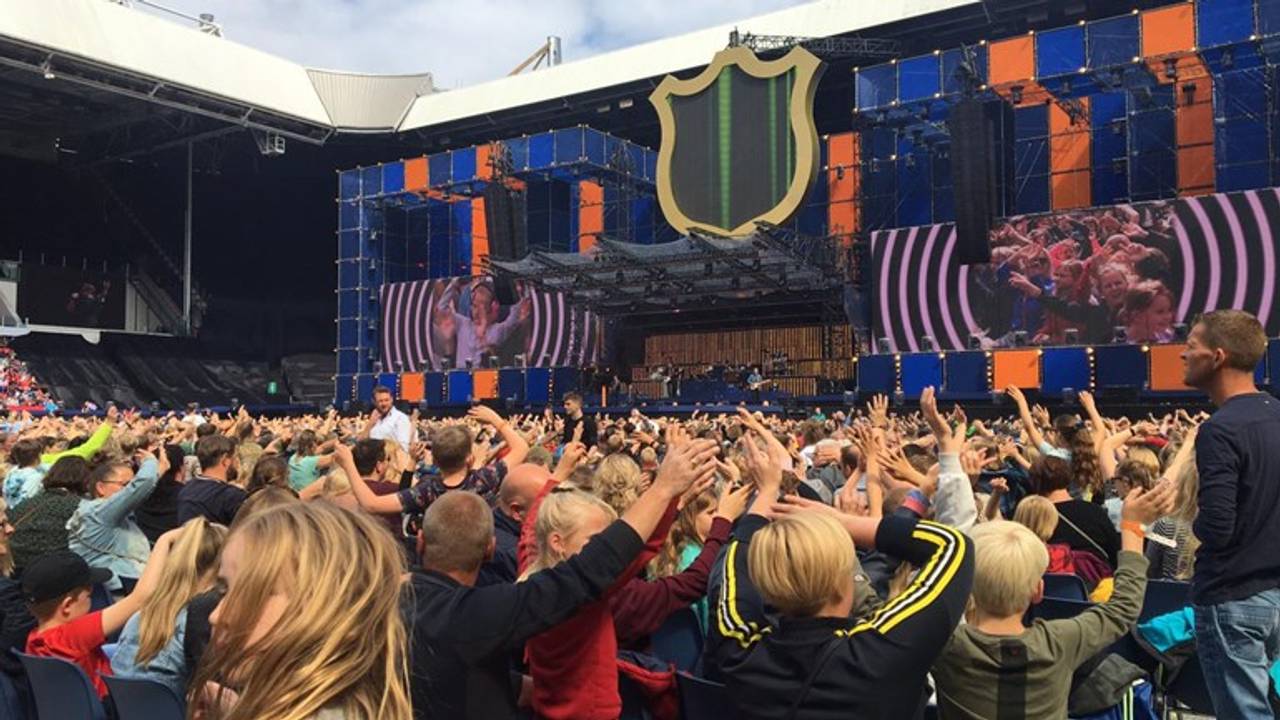 Vorig jaar regende het ook meters ranja tijdens Groots Junior.