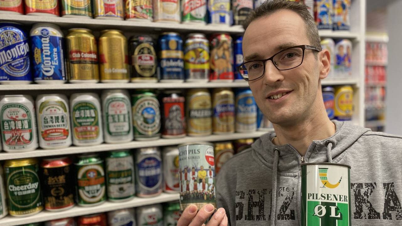 licentie Cursus Verkeerd Christian heeft 38.000 blikjes verzameld, maar hij drinkt zelf geen bier -  Omroep Brabant