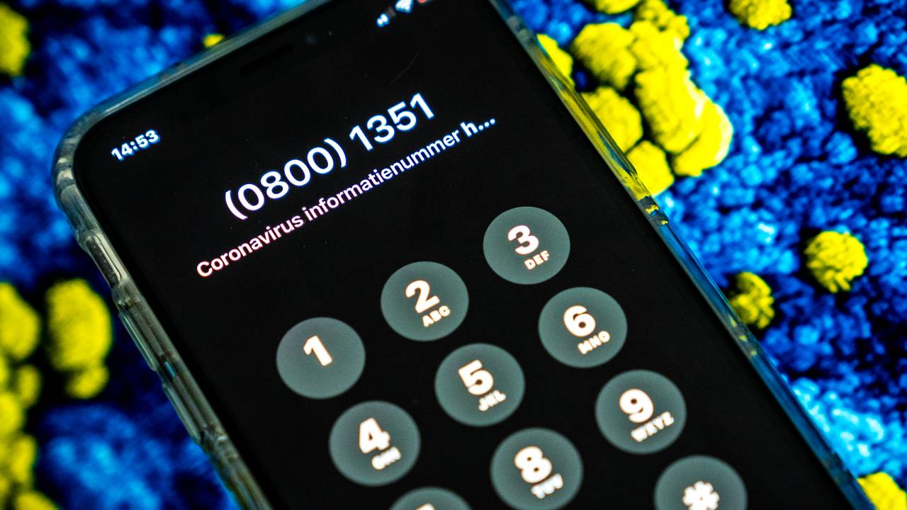 Vragen over het coronavirus kunnen gesteld worden via 0800-1351 (foto: ANP).