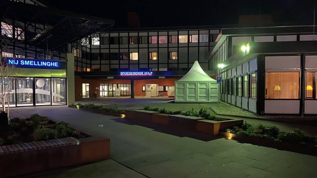 Ziekenhuis Nij Smellighe in Drachten. (Foto: Omroep Fryslan / De Vries Media)