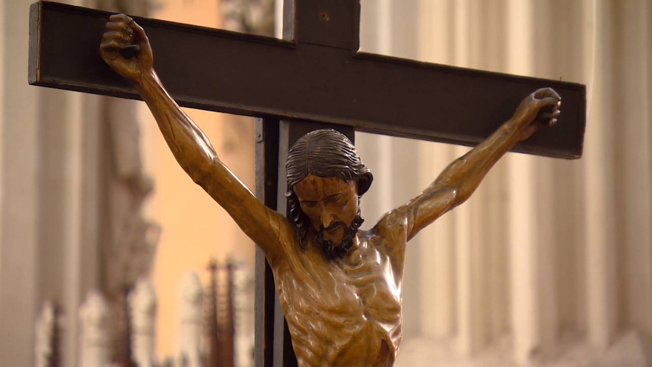 Het beeld van Christus in de Bossche Sint-Janskathedraal