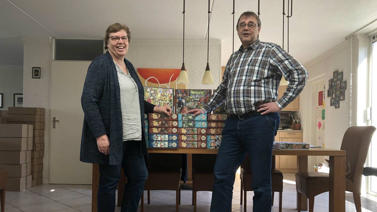 Willemien en Ale Sytsma van Pientere Puzzels (Foto: Pientere Puzzels)