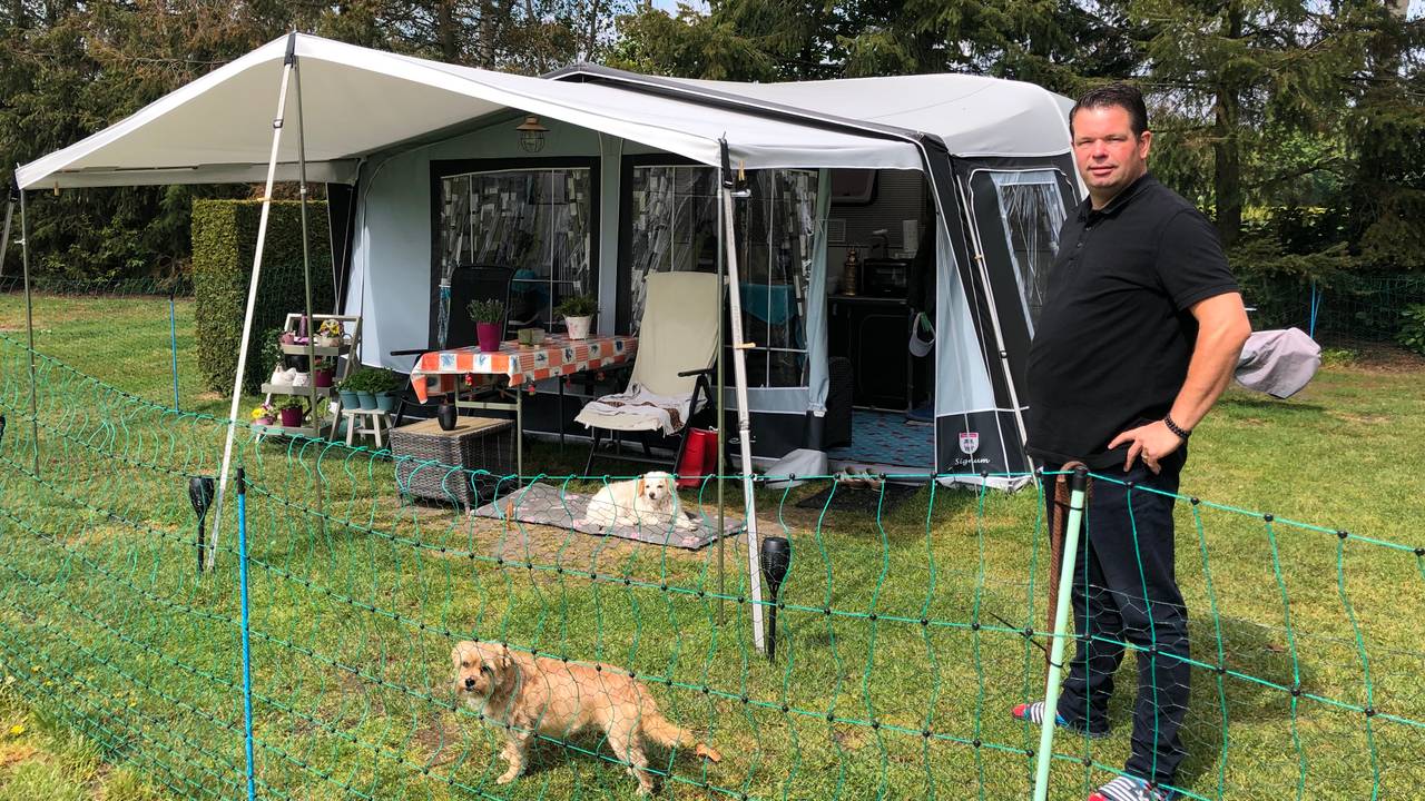 Campinggast Jeroen merkt weinig van corona op de camping