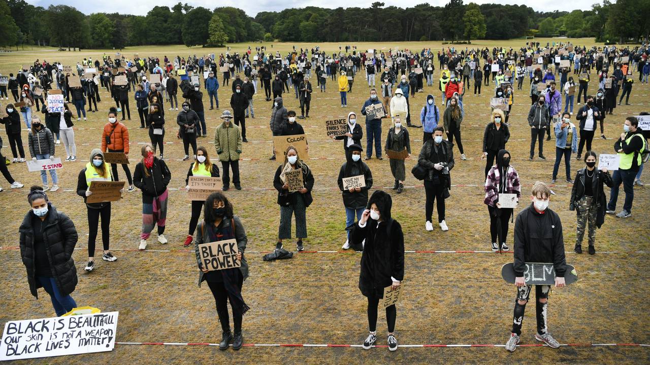 Vrijdag werd in Nijmegen gedemonstreerd tegen racisme (foto: ANP).