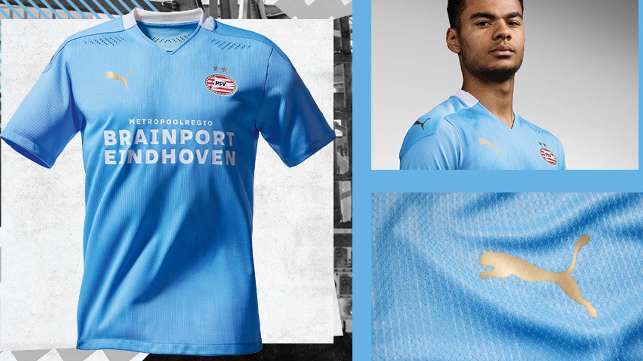 Het nieuwe uitshirt van PSV (foto: PSV Media).