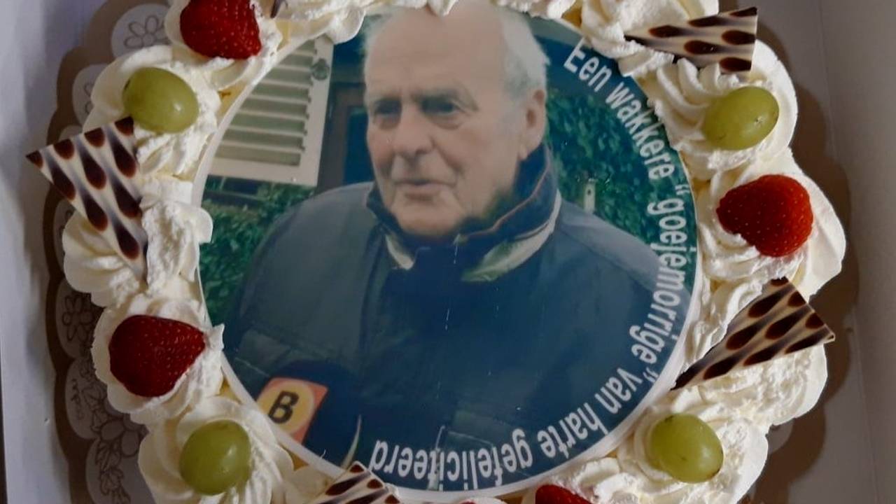 De verjaardagstaart.