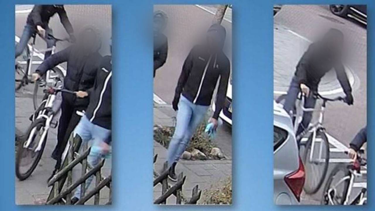 Er werden in Bureau Brabant bewakingsbeelden gedeeld van de overallers op snackbar Flora.