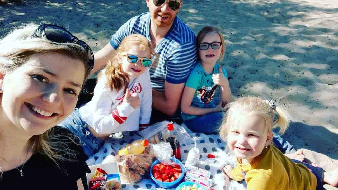 Nathalie van Heesch met haar gezin (foto: Nathalie van Heesch).