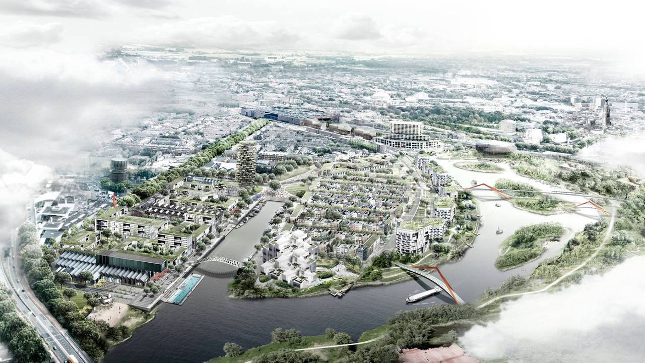 Een impressie van het nieuwe stadsdeel CrossMark in Breda.