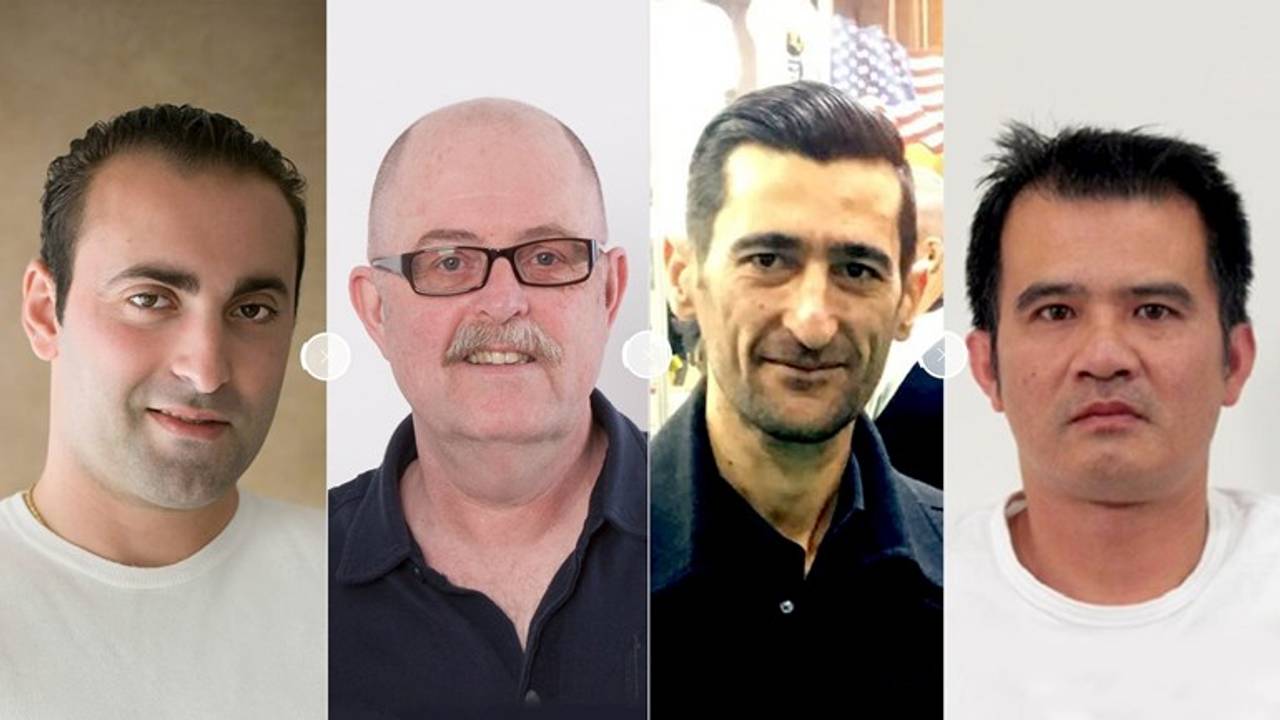 De vier moordslachtoffers (Foto: Politie)