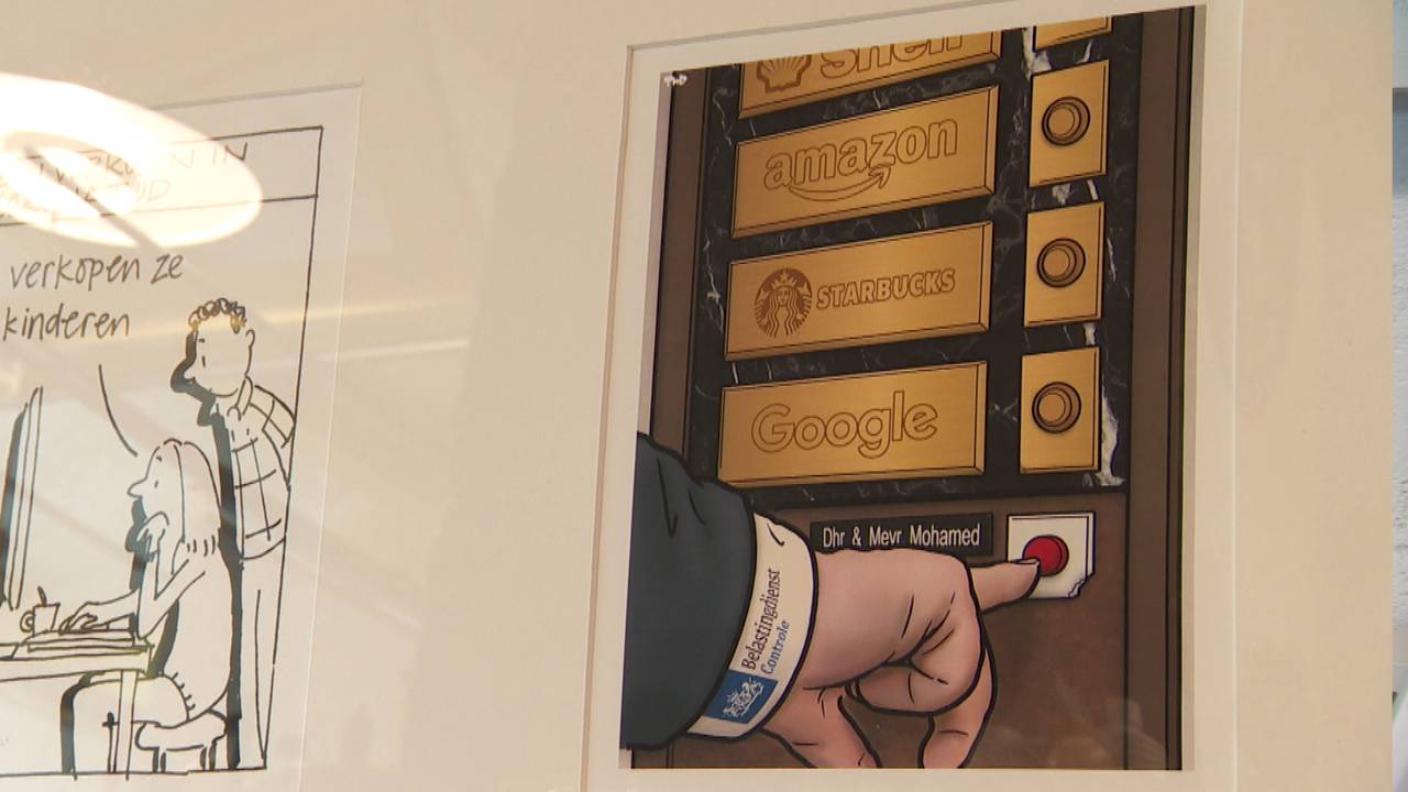 Een spotprent uit het Ton Smits huis in Eindhoven