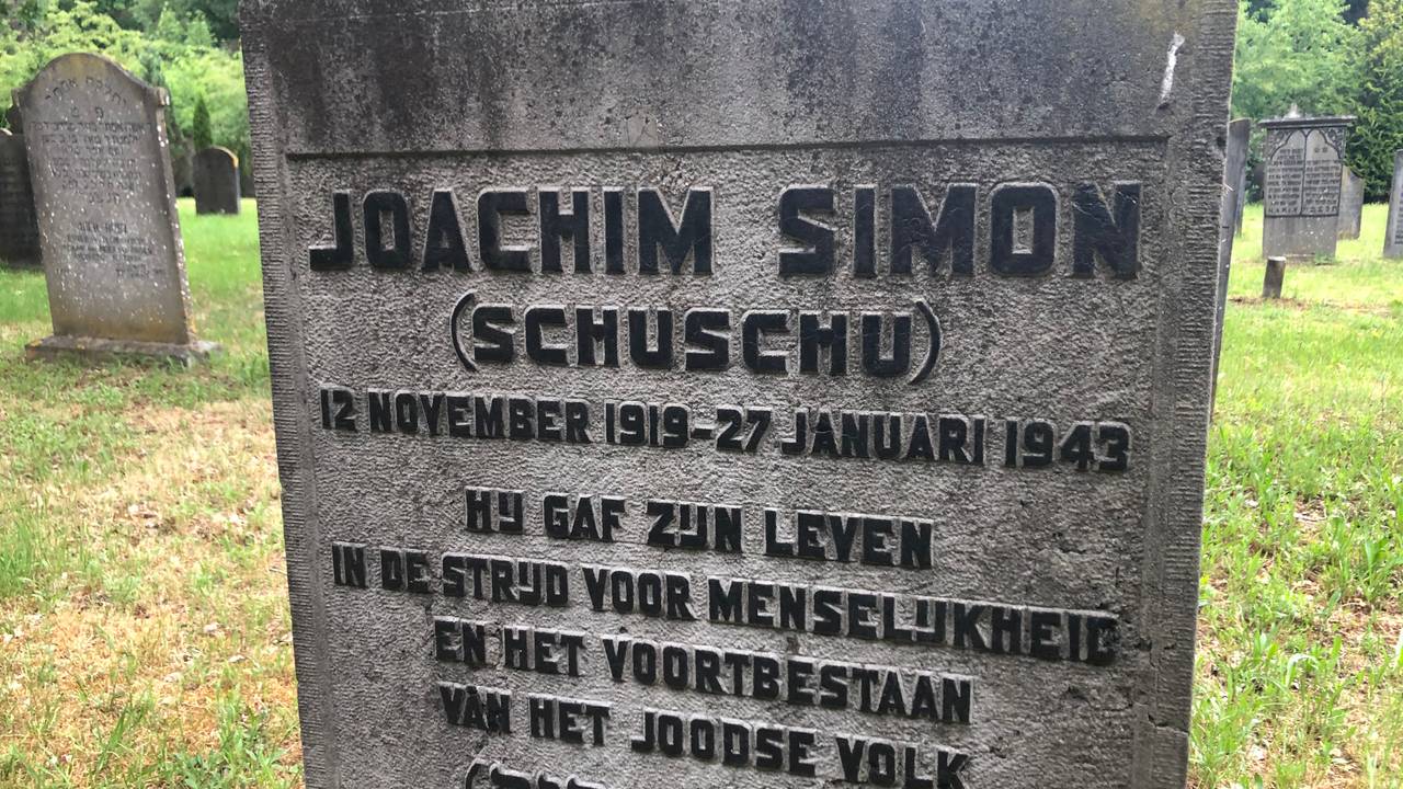 Het graf van Joachim Simon op de Vrachelse Heide. (foto: Raoul Cartens)