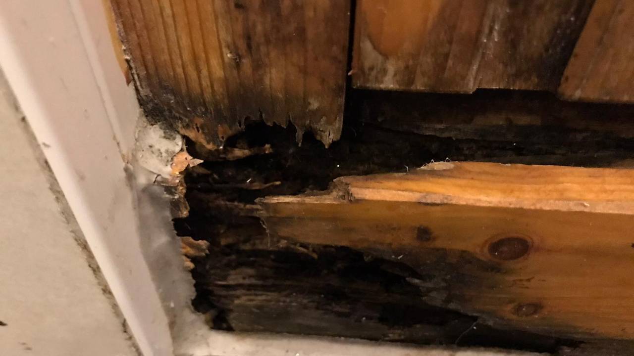 Schade in het huisje van Marjolein en Robèrt