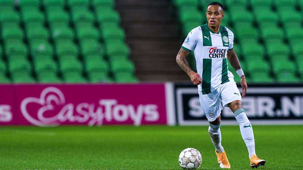 Damil Dankerlui na 2,5 jaar Willem II nu in het groen-wit van FC Groningen (foto: OrangePictures).