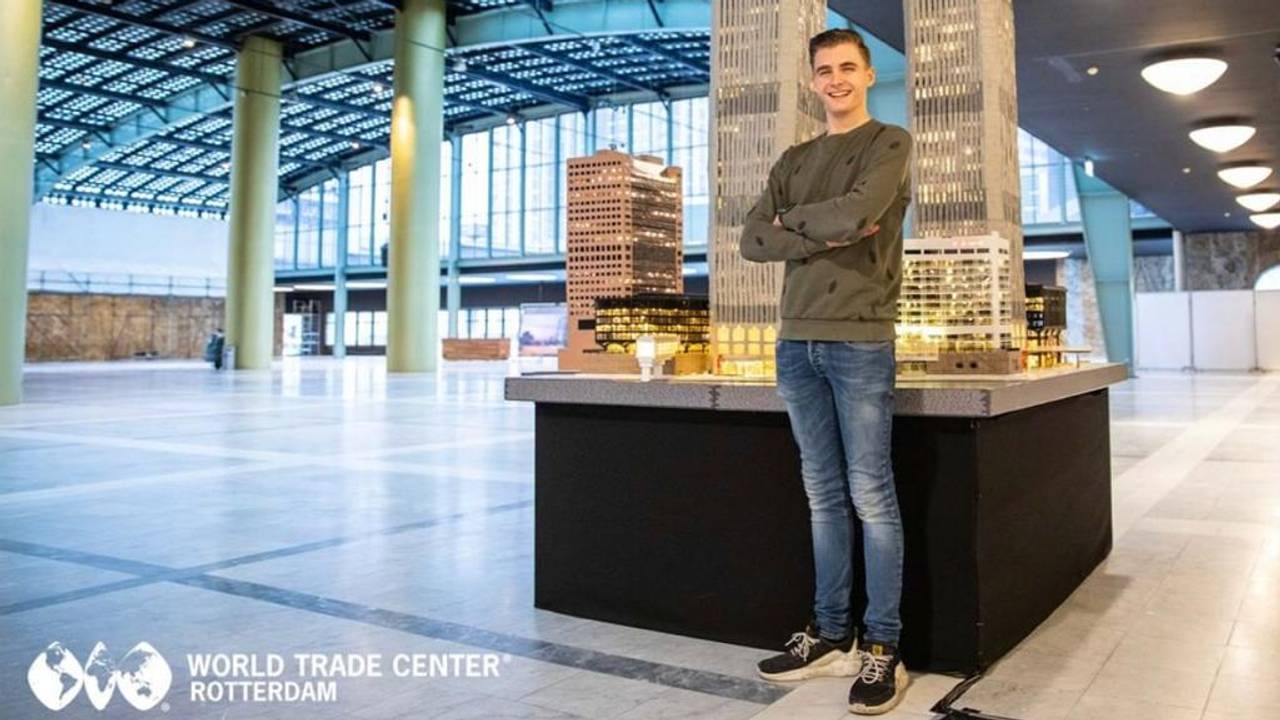 Daan met zijn Twin Towers (foto: Wouter Vellekoop).