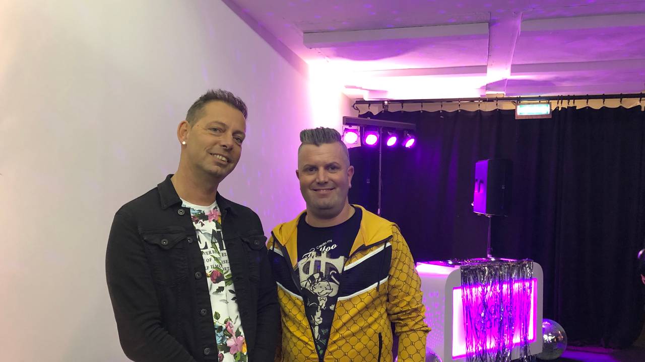 Fransjan en Jeroen van café Lollipop in de nieuwe testtraat