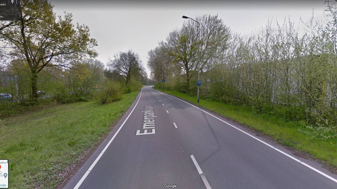 De jongen belandde in de greppel (foto: Google Streetview).