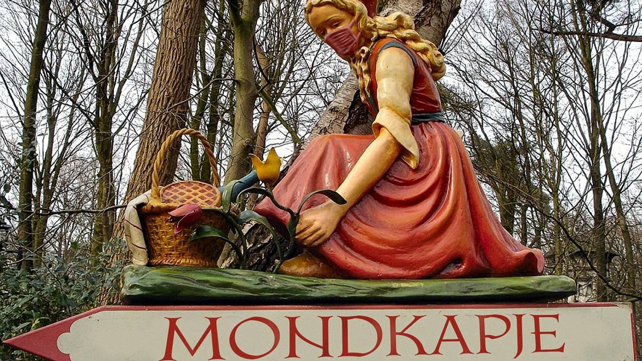 Geen Roodkapje maar Mondkapje (foto: /therealbadboy' Reddit /