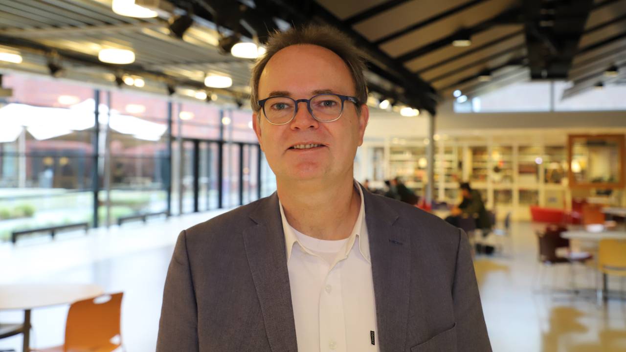Rector Ben van den Anker van het Maurick College (foto: Collin Beijk)
