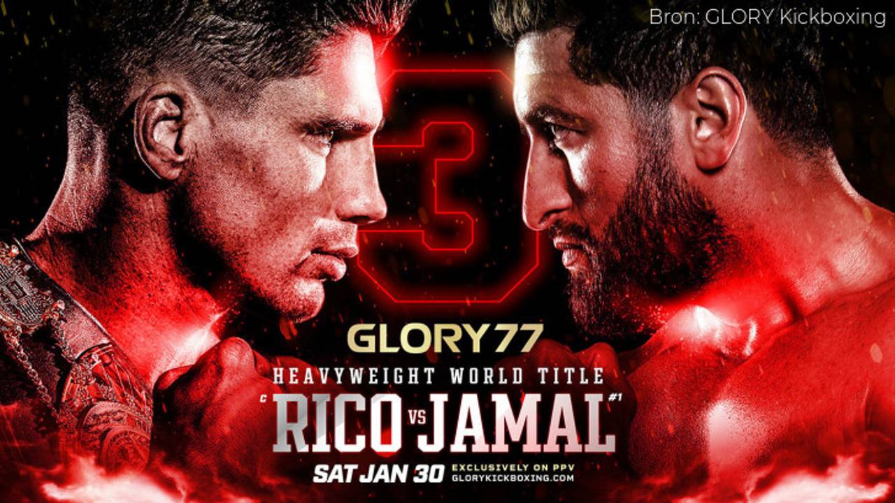 Rico Verhoeven neemt het op tegen Jamal Ben Saddik (foto: Glory).