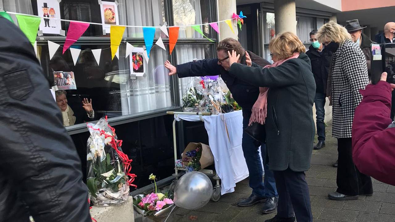 De raamreceptie van meneer en mevrouw Cools (foto's: Padua Tilburg).
