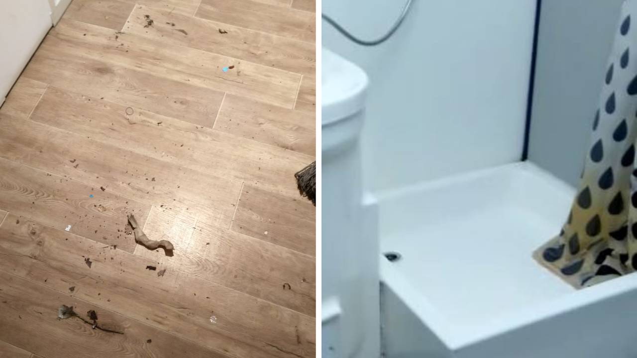 De gang en douche in het huis van Hugo (Foto: Hugo Afecto).