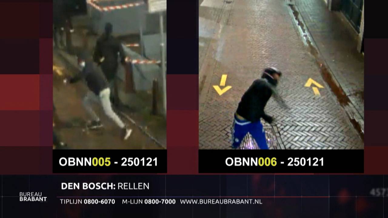 Politie zoekt met stenen gooiende relschoppers (Foto: Bureau Brabant).