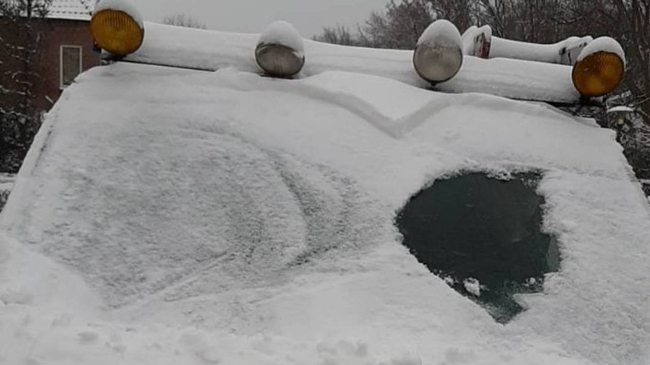 Zo ging de automobilist de weg op (foto: verkeerspolitie Zeeland West-Brabant).