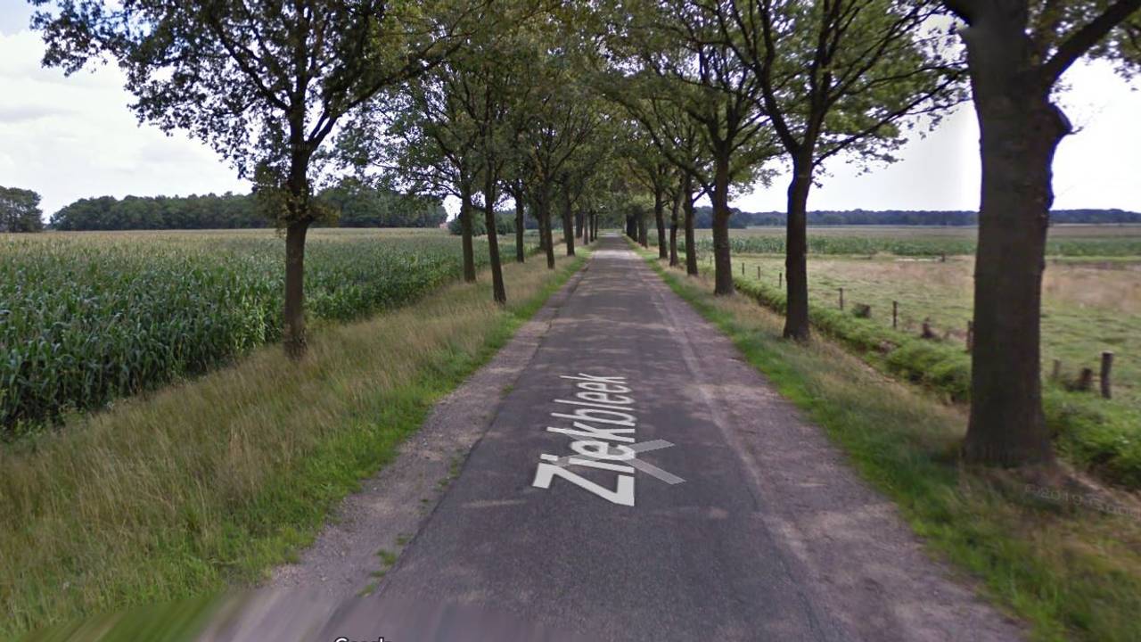 Het ongeluk gebeurde op de Ziekbleek (beeld: Google streetview).