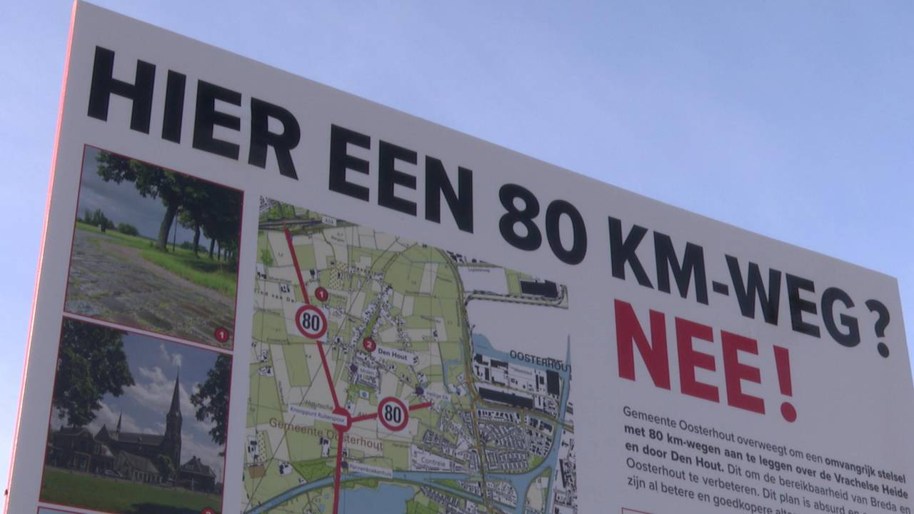 Klare taal tegen een mogelijke rondweg bij Den Hout. (foto: Raoul Cartens)