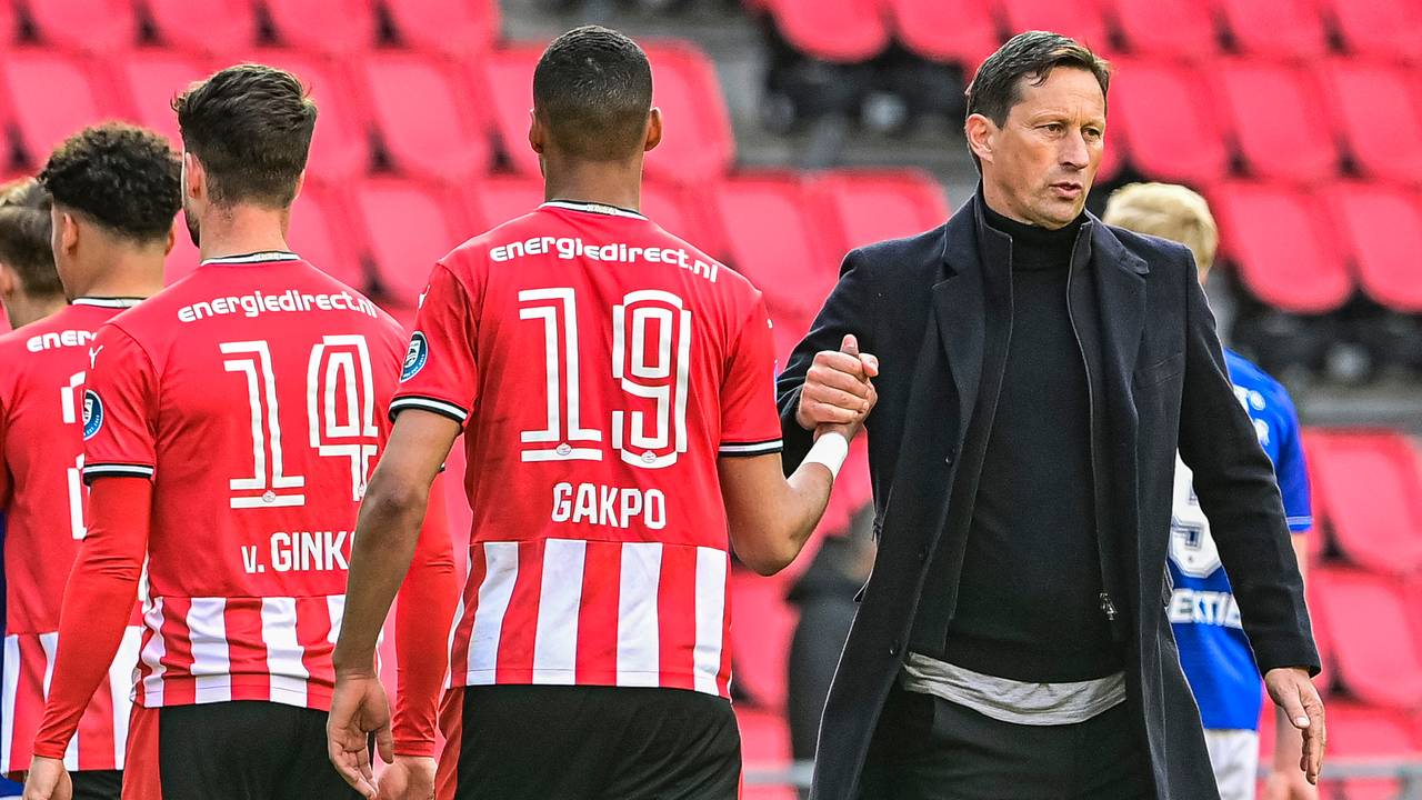 PSV-trainer Roger Schmidt (foto: ANP).
