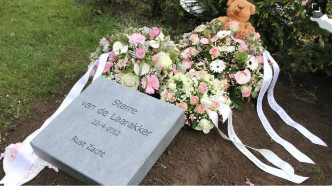 Het graf van Sterre van de Laarakker in Boxtel (Archieffoto).