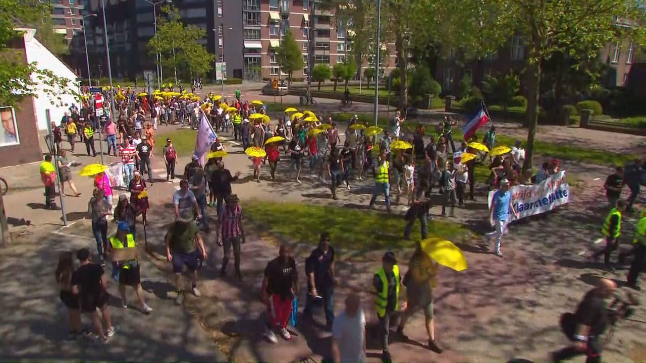 Demonstratie Walk of Freedom in Eindhoven