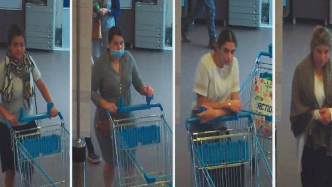 De politie zoekt deze vier zelfscandieven (foto: Bureau Brabant).