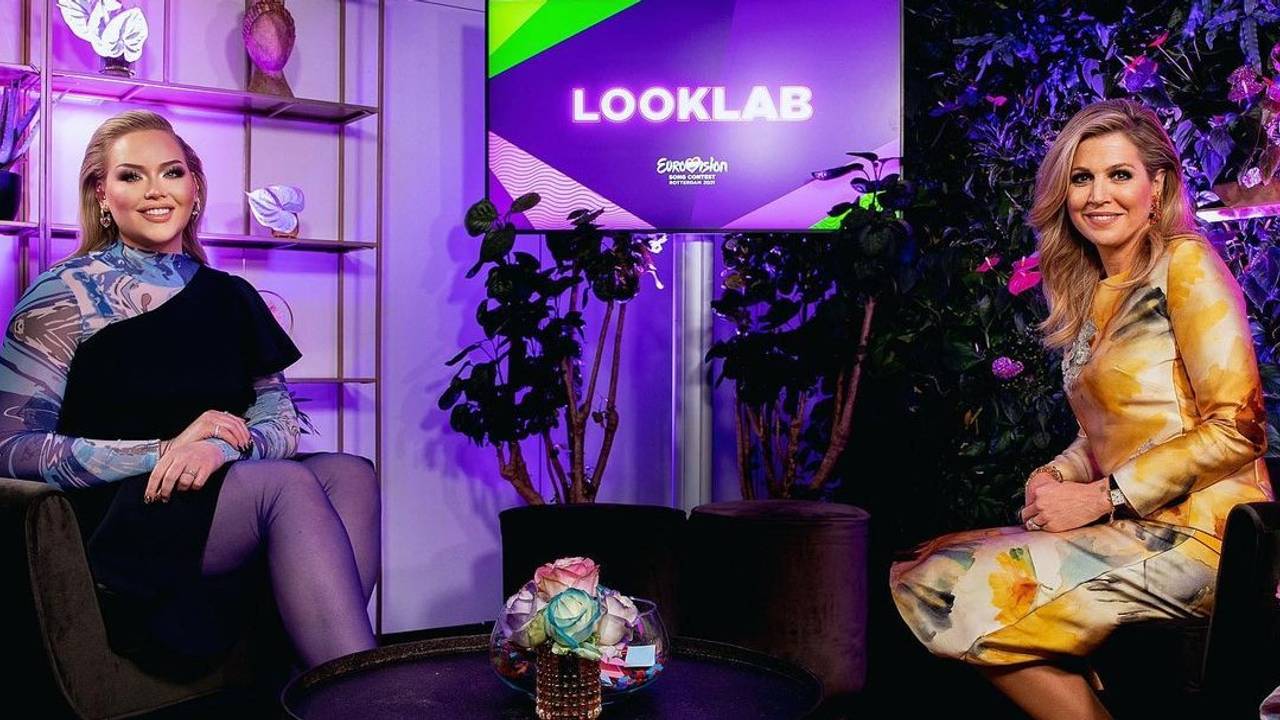 Nikkie de Jager en koningin Maxima (foto: Joyce Hansson - AVROTROS)