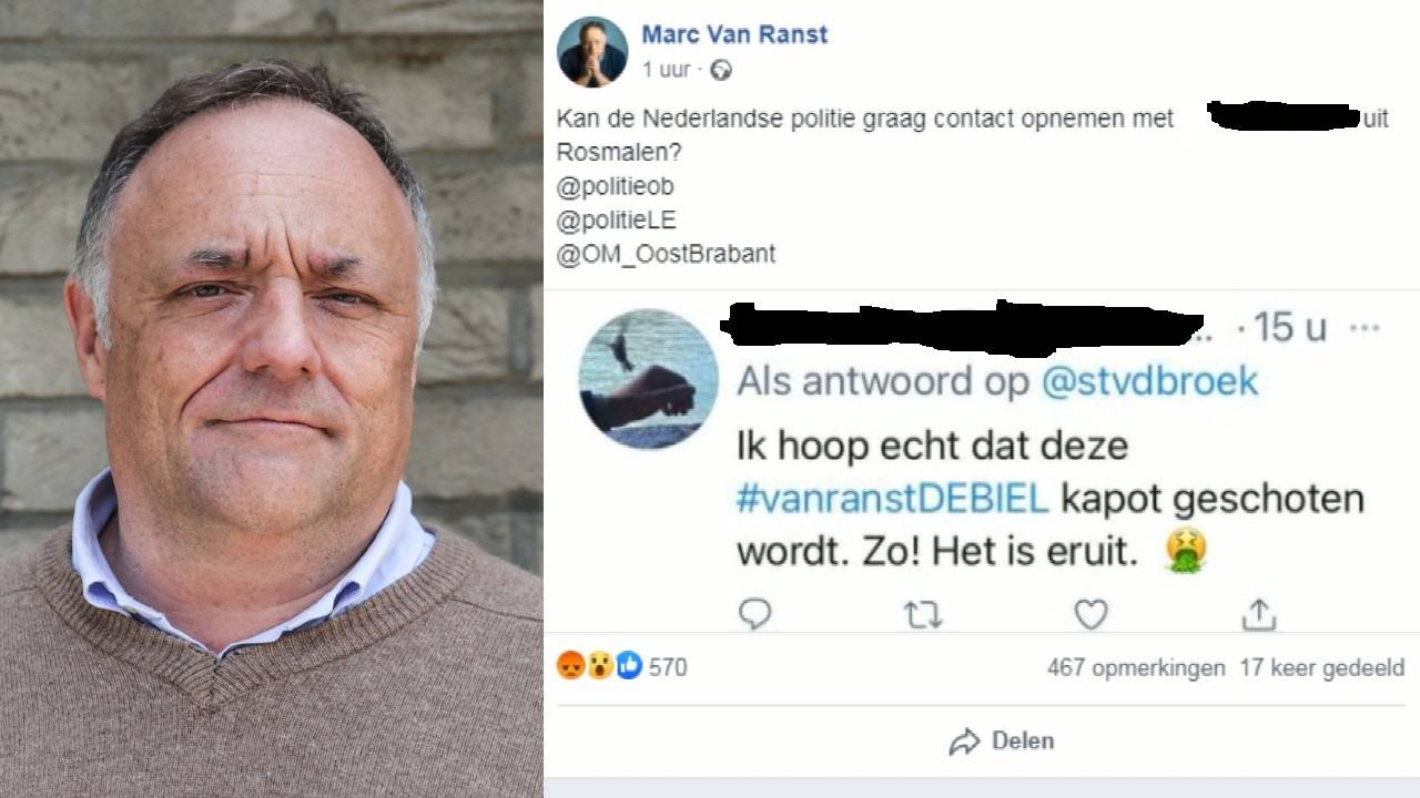 Marc van Ranst en de bedreiging (foto: ANP).
