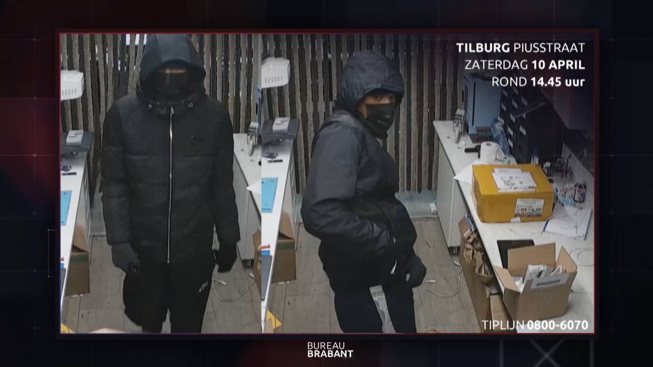 De overvallers van de telefoonzaak in Tilburg