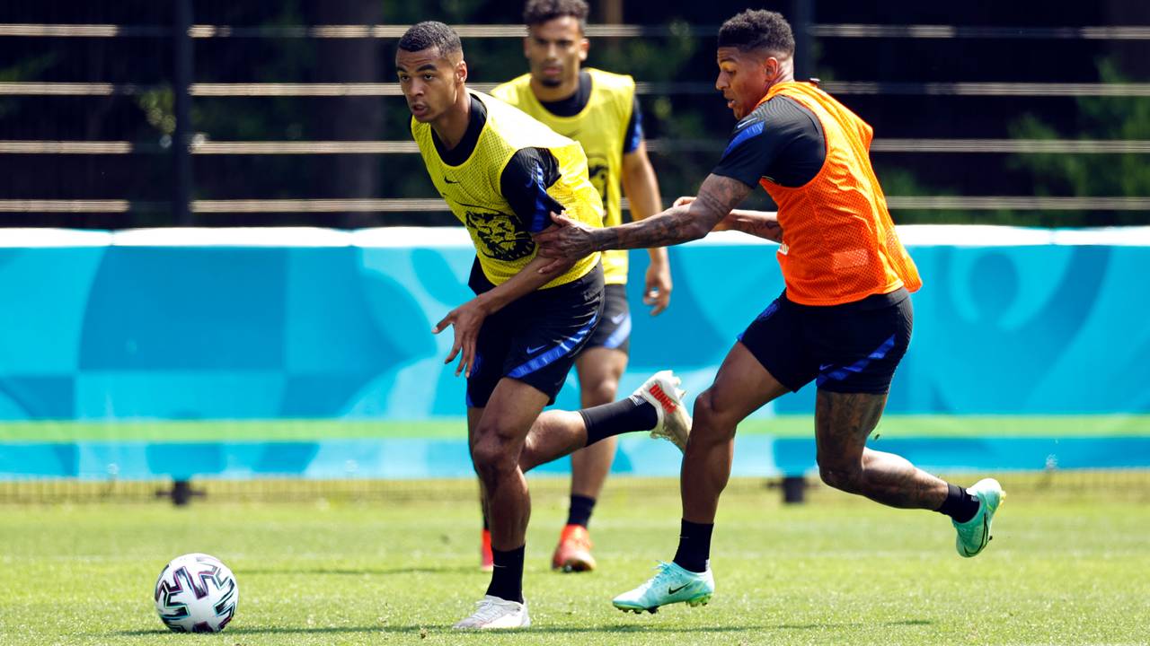 Cody Gakpo in duel met Bosschenaar Patrick van Aanholt (foto: ANP).