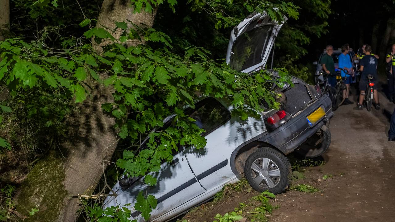 De bestuurder ging ervandoor (foto: SQ Vision Mediaprodukties).