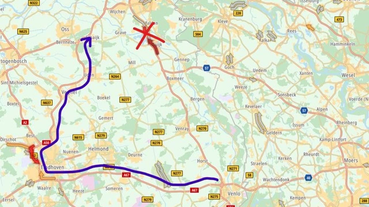 Beeld: twitter @ANWBverkeer