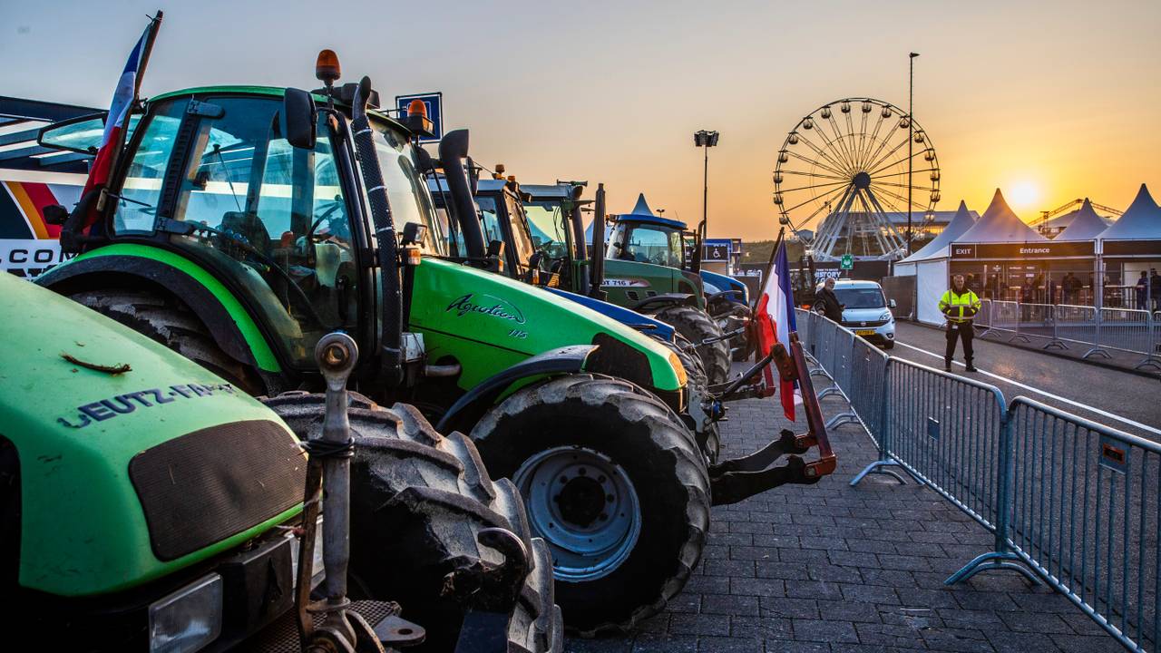 Boerenprotest in Zandvoort (foto: ANP)