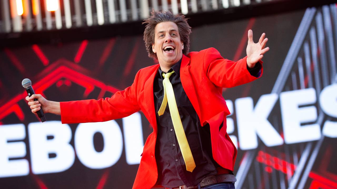 Eindelijk kan Snollebollekes weer los op een groot podium (foto: ANP).